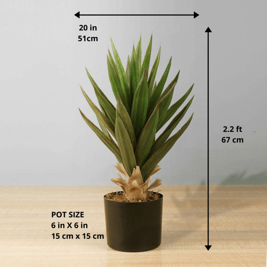 Aloa Artificial Aloe Tree Potted Plant 20” | Artificial Plants & Trees Artificial Plants Artificial Plants & Trees