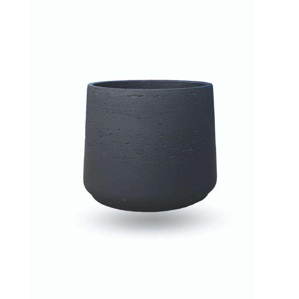 Anto Black Cement Planter 13'' | Cement | Carolamanda