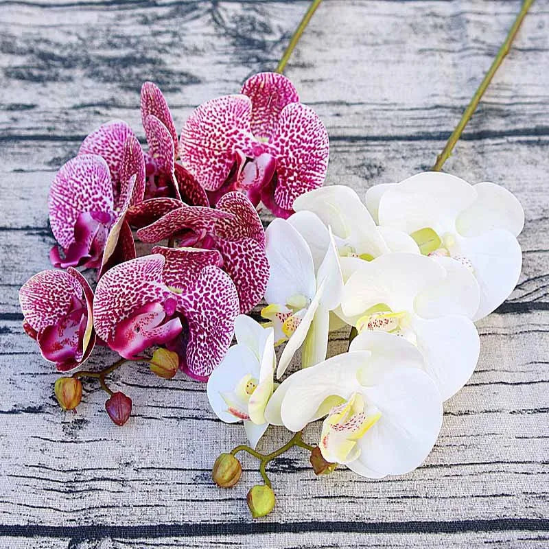 Artificial Real Touch Butterfly Orchid 6 Flower Heads | Small Floral & Foliage Decor Decor Small Floral & Foliage Decor