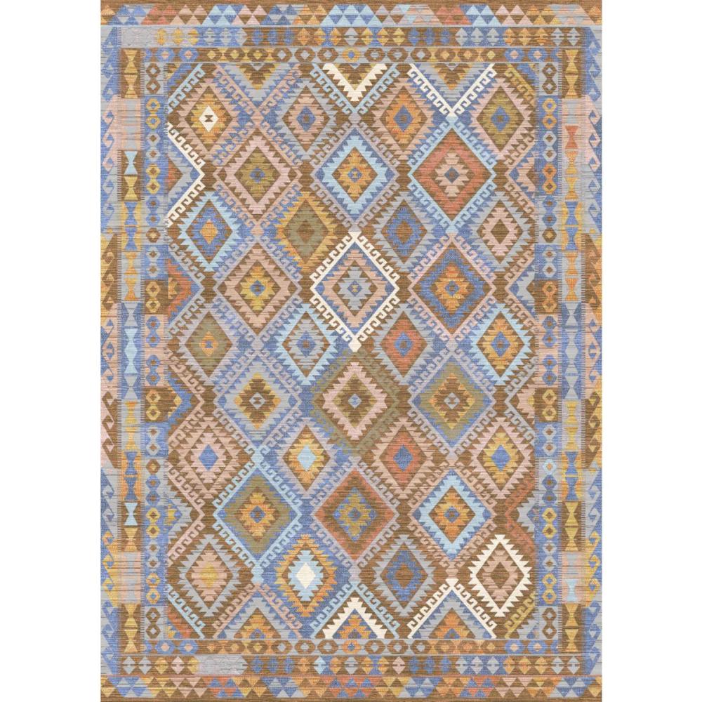 Assania Blue Brown Multi Rug – 2.5×16 Rugs – Premium Linen | 2.5×16 Rugs 2.5x16 Rugs 2.5x16 Rugs