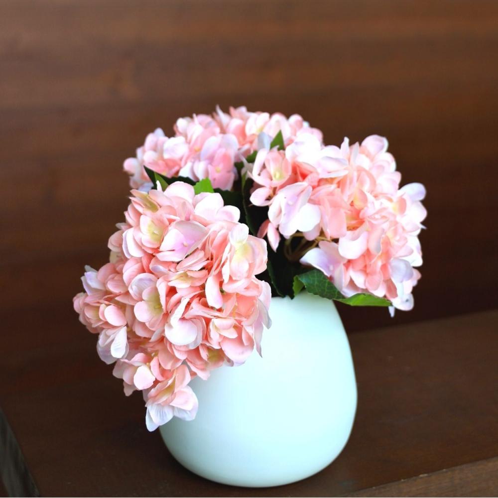 Beverly Artificial Pink Hydrangea Bouquet 18” X 8” (Set Of 3) | Artificial Flower Bouquets Artificial Flower Bouquets Artificial Flower Bouquets