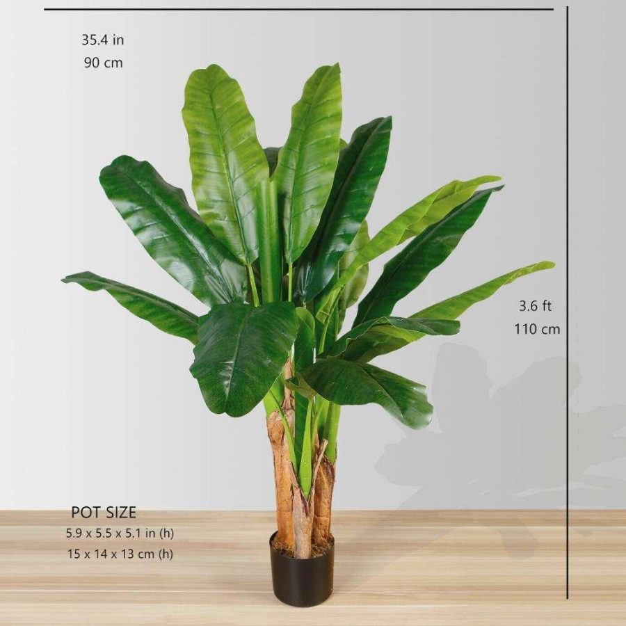 Cali Artificial Banana Tree Potted Plant 43" | Artificial Plants & Trees Artificial Plants Artificial Plants & Trees