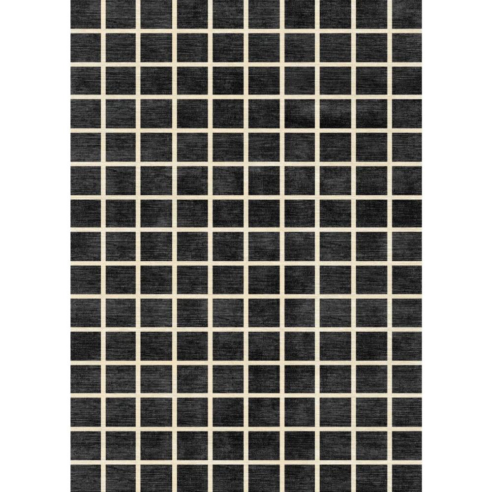 Caper Black Natural Checkered Rug – 5×7 Rugs – Premium Linen | 5×7 Rugs 5x7 Rugs 5x7 Rugs