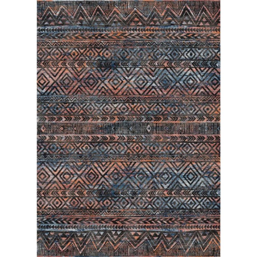 Citadel Black Multicolor Rug – 2.5×10 Rugs – Premium Linen | 2.5×10 Rugs 2.5x10 Rugs 2.5x10 Rugs