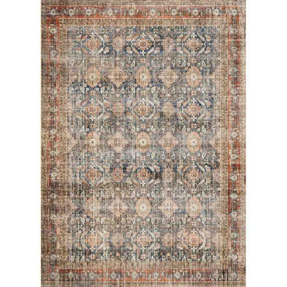 Clara Orange Blue Rug – 9×12 Rugs – Premium Linen | 9×12 Rugs 9x12 Rugs 9x12 Rugs