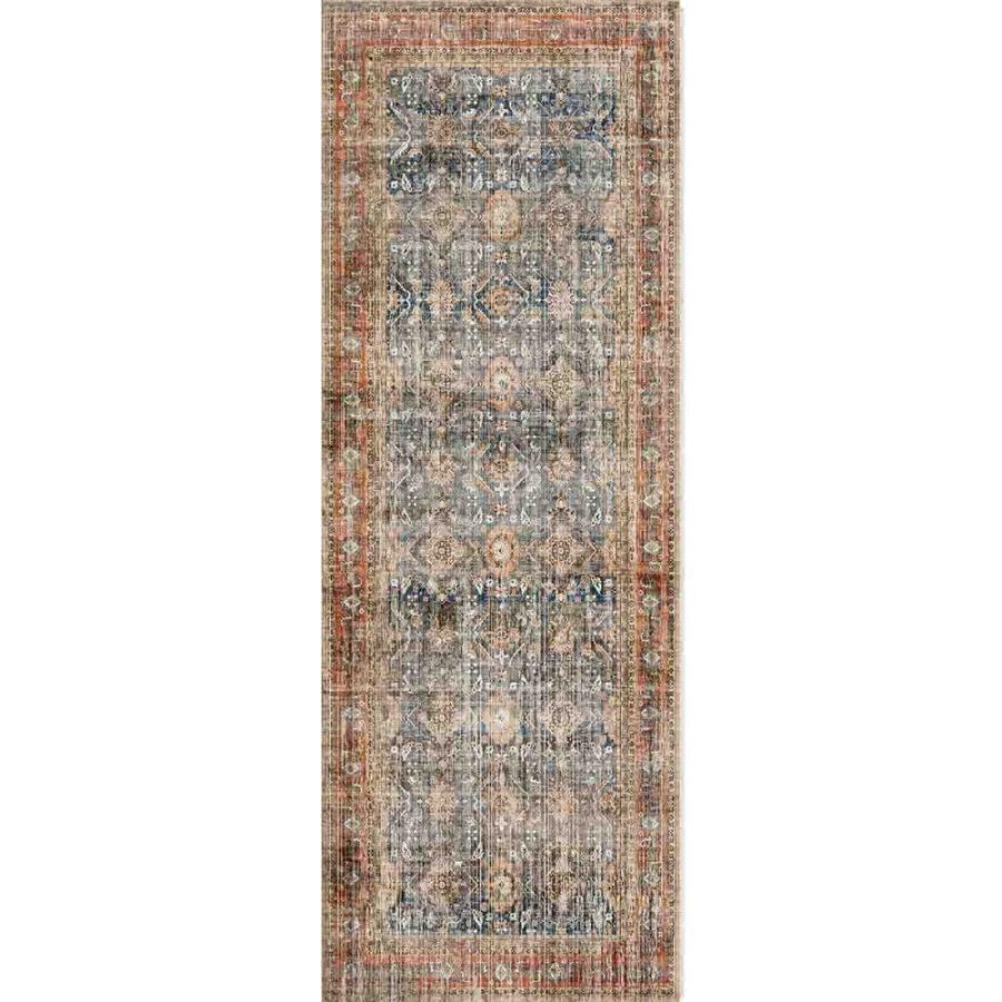 Clara Orange Blue Rug – 9×12 Rugs – Premium Linen | 9×12 Rugs 9x12 Rugs 9x12 Rugs