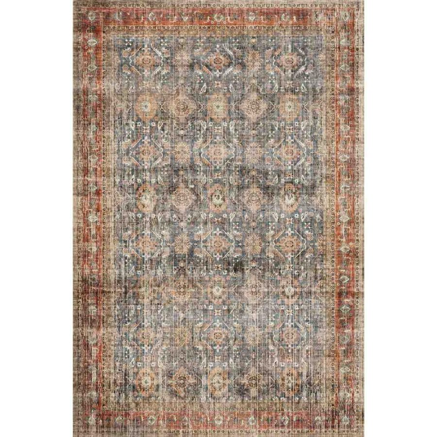 Clara Orange Blue Rug – 9×12 Rugs – Premium Linen | 9×12 Rugs 9x12 Rugs 9x12 Rugs