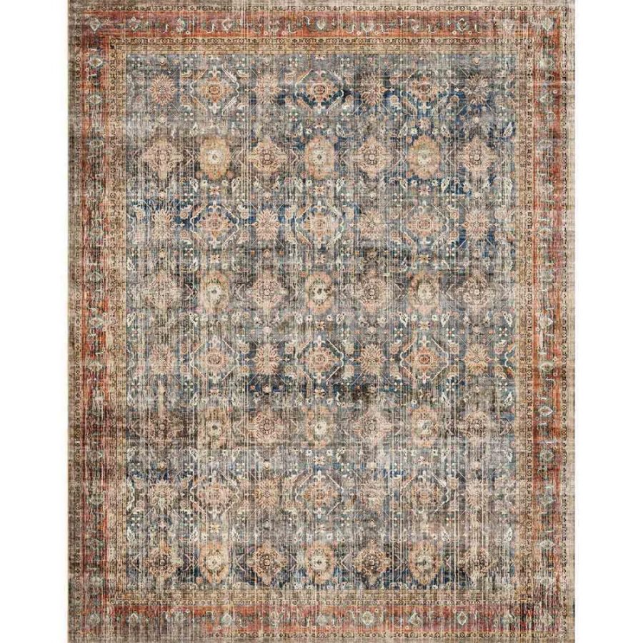 Clara Orange Blue Rug – 9×12 Rugs – Premium Linen | 9×12 Rugs 9x12 Rugs 9x12 Rugs