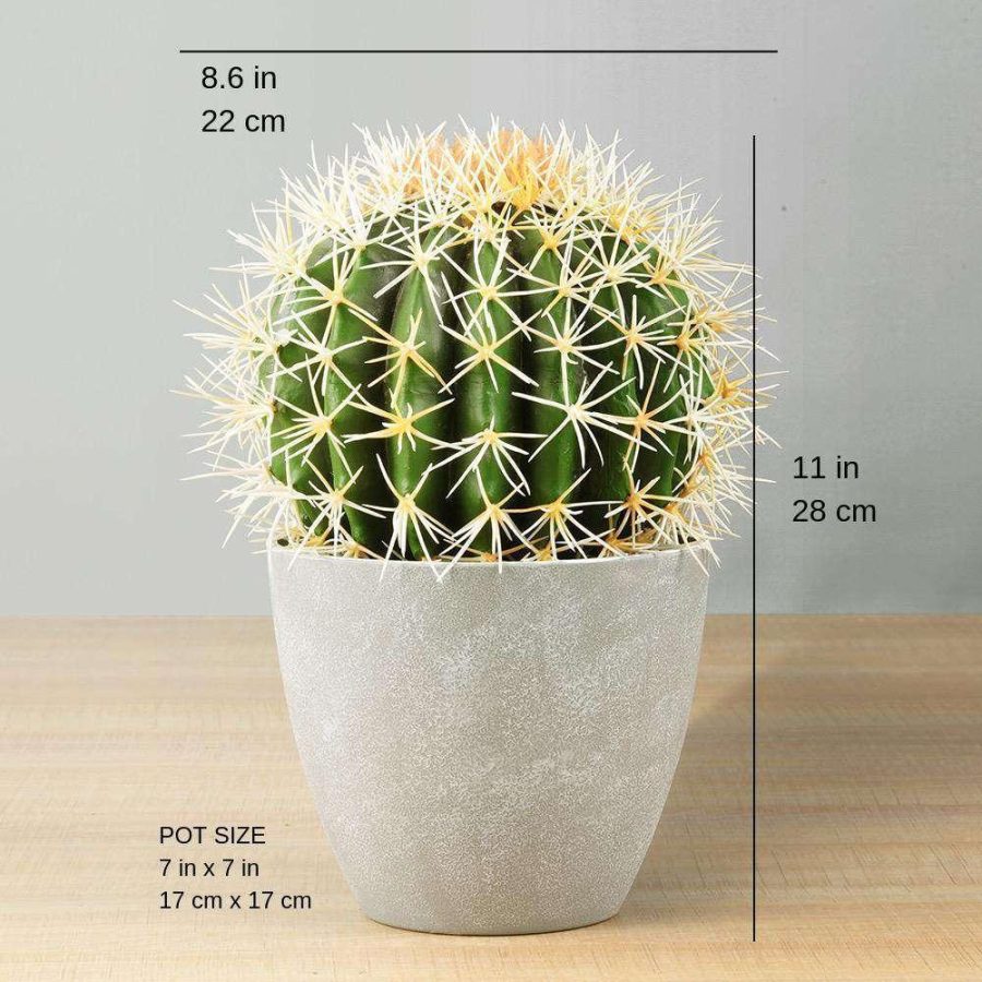 Coco Artificial Cactus Potted Plant 11" | Artificial Plants & Trees Artificial Plants Artificial Plants & Trees