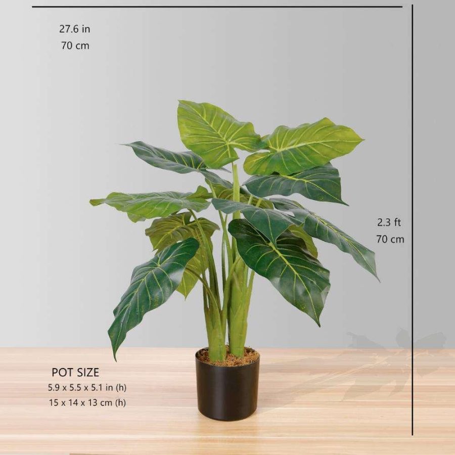 Dora Artificial Alocasia Potted Plant 28" | Artificial Plants & Trees Artificial Plants Artificial Plants & Trees