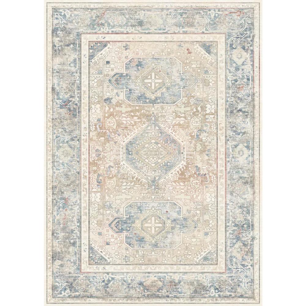 Elera Blue Red Beige Rug – 2.5×10 Rugs – Premium Linen | 2.5×10 Rugs 2.5x10 Rugs 2.5x10 Rugs