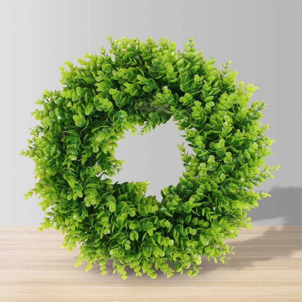 Elsie Artificial Eucalyptus Wreath 18.9” | Artificial Wreaths Artificial Wreaths Artificial Wreaths