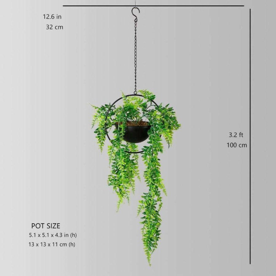 Fabo Faux Potted Hanging Plant (3.2 Feet) | Artificial Plants & Trees Artificial Plants Artificial Plants & Trees