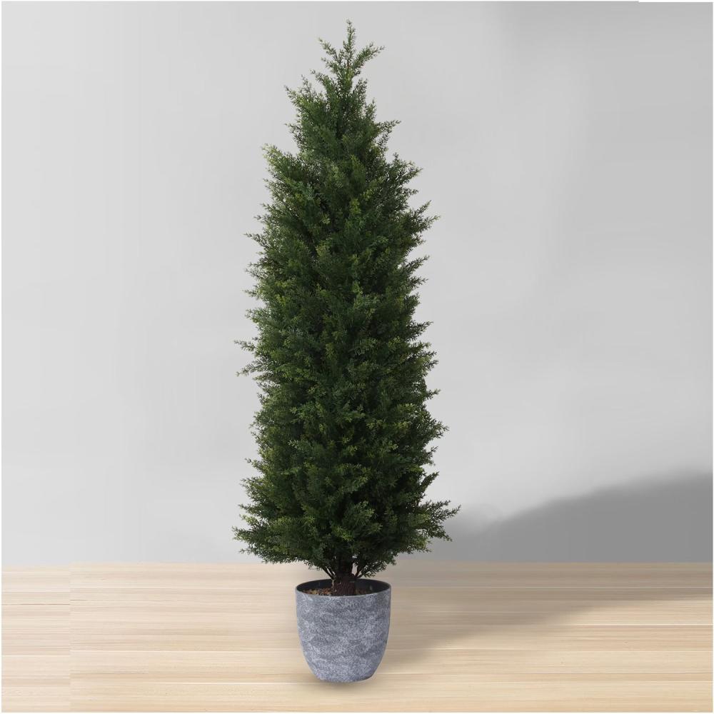 Hampton Faux Potted Cedar Topiary Plant (Multiple Sizes) | Artificial Boxwood Topiary Artificial Boxwood Topiary Artificial Boxwood Topiary