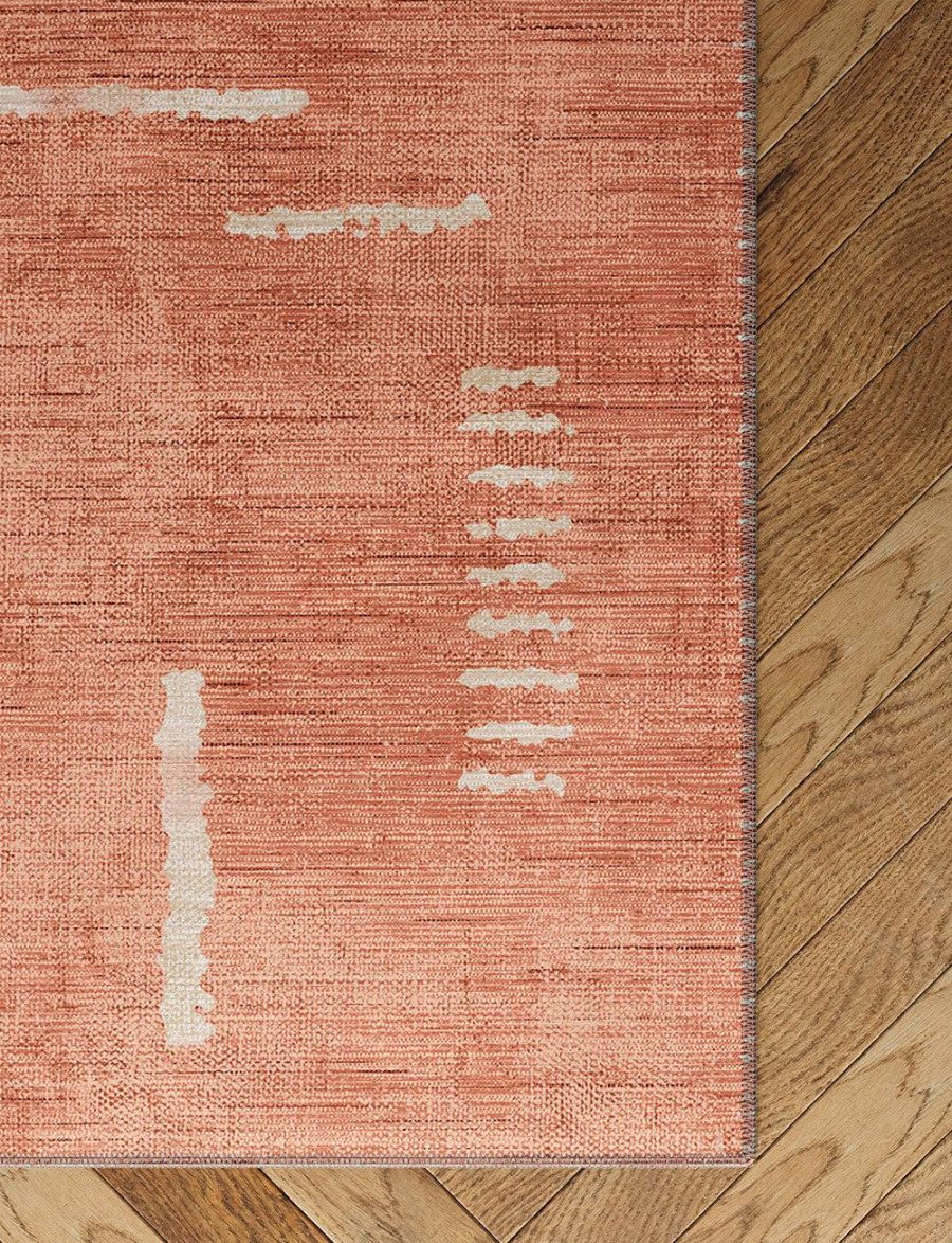 Jama Coral Pink Rug – 5×7 Rugs – Premium Linen | 5×7 Rugs 5x7 Rugs 5x7 Rugs