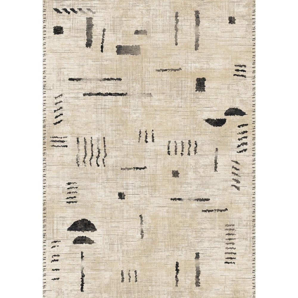 Jama Natural Black Rug – 2.5×7 Rugs – Premium Linen | 2.5×7 Rugs 2.5x7 Rugs 2.5x7 Rugs