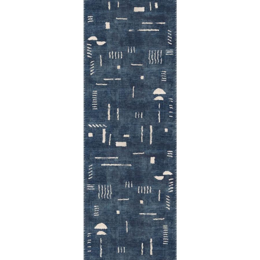 Jama Navy Blue Rug – 5×7 Rugs – Premium Linen | 5×7 Rugs 5x7 Rugs 5x7 Rugs