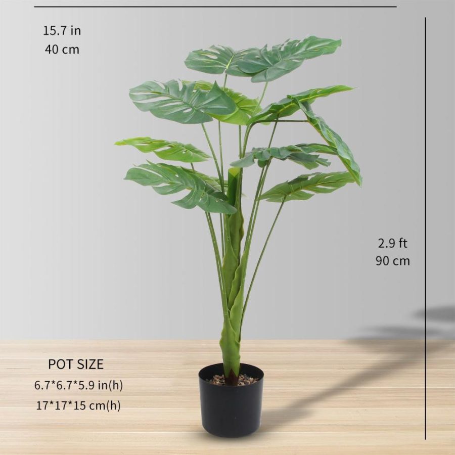 KOFI ARIFICIAL MONSTERA POTTED PLANT 3′ | Artificial Plants & Trees Artificial Plants Artificial Plants & Trees