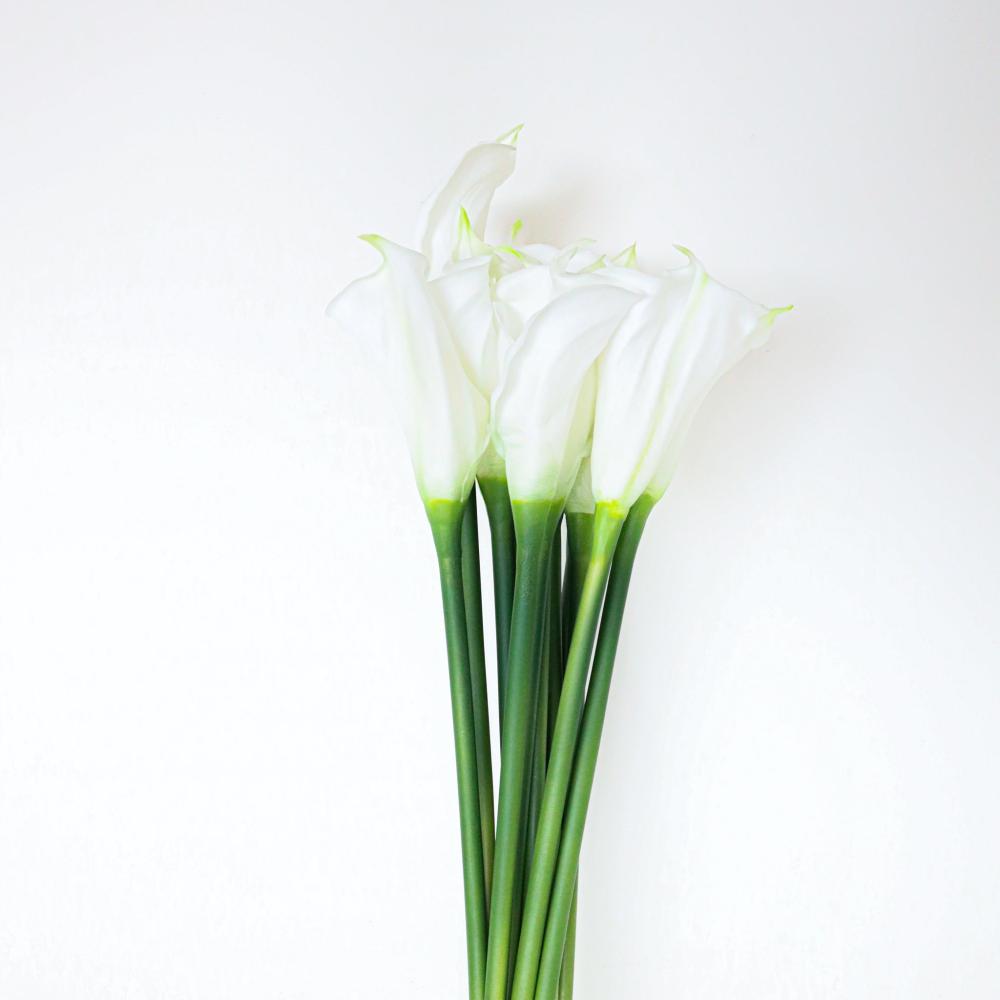 Lawi Artificial White Calla Lily Bouquet 25” X 10” (Set Of 12) | Artificial Flower Bouquets Artificial Flower Bouquets Artificial Flower Bouquets