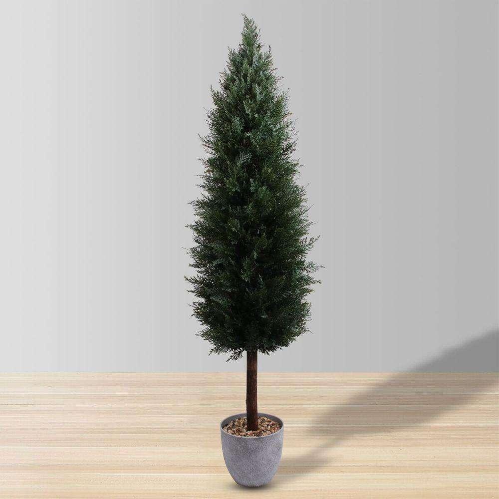 Leeds Faux Potted Cedar Topiary Plant (Multiple Size) | Artificial Plants & Trees Artificial Boxwood Topiary Artificial Boxwood Topiary