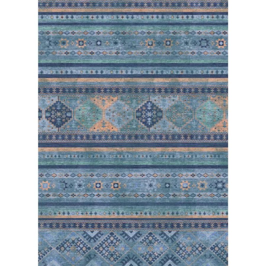 Lionelle Blue Multi Rug – 5×7 Rugs – Premium Linen | 5×7 Rugs 5x7 Rugs 5x7 Rugs