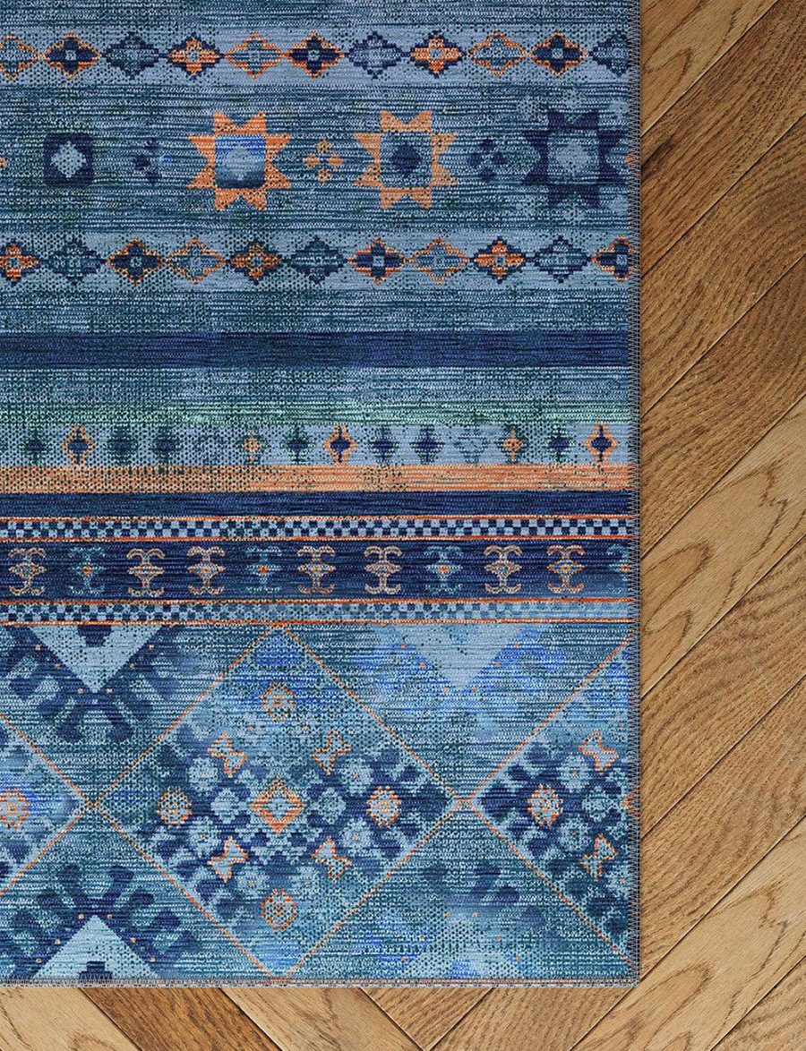 Lionelle Blue Multi Rug – 5×7 Rugs – Premium Linen | 5×7 Rugs 5x7 Rugs 5x7 Rugs