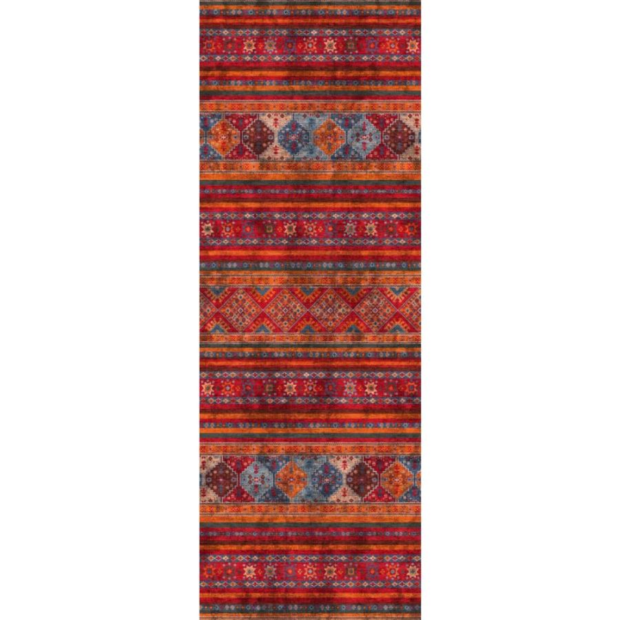 Lionelle Orange Multi Rug – 3×5 Rugs – Premium Linen | 3×5 Rugs 3x5 Rugs 3x5 Rugs