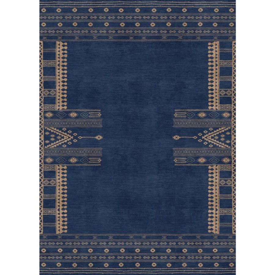 Mazela Navy Rug – 2.5×7 Rugs – Premium Linen | 2.5×7 Rugs 2.5x7 Rugs 2.5x7 Rugs