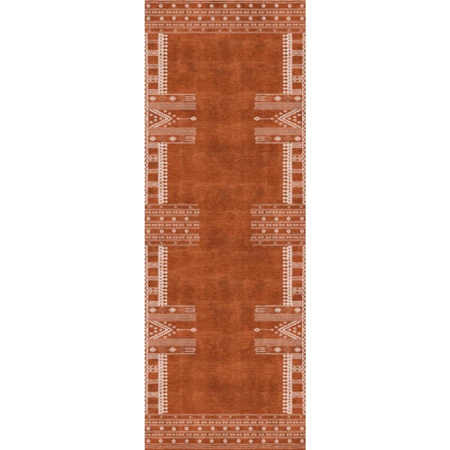 Mazela Orange Rug – 2.5×16 Rugs – Premium Linen | 2.5×16 Rugs 2.5x16 Rugs 2.5x16 Rugs