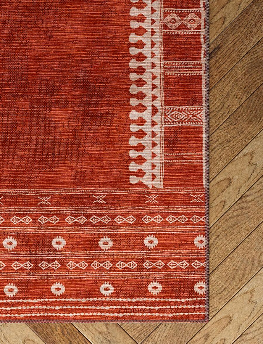 Mazela Orange Rug – 2.5×16 Rugs – Premium Linen | 2.5×16 Rugs 2.5x16 Rugs 2.5x16 Rugs