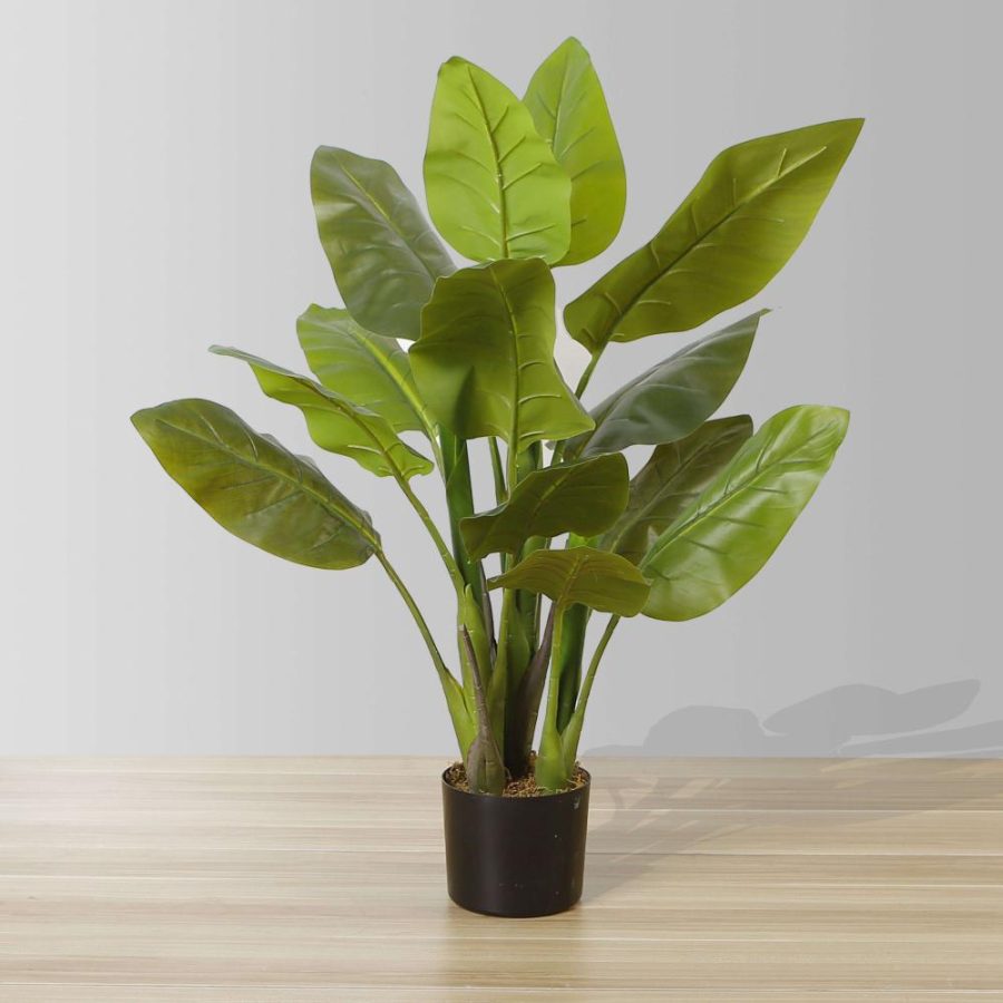 Miki Artificial Spathiphyllum Leaf Potted Plant 3′ | Artificial Plants & Trees Artificial Plants Artificial Plants & Trees