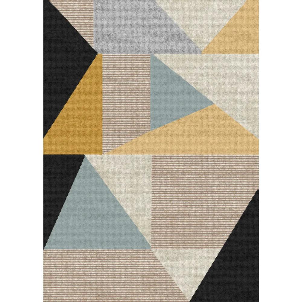 Mizza Black Yellow Multicolor Rug – 5×7 Rugs – Premium Linen | 5×7 Rugs 5x7 Rugs 5x7 Rugs