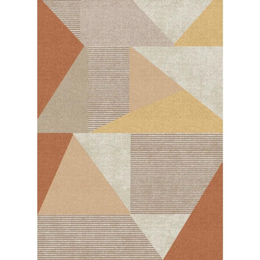 Mizza Orange Beige Rug – 5×7 Rugs – Premium Linen | 5×7 Rugs 5x7 Rugs 5x7 Rugs