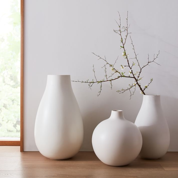 Oversized White Vase Collection | Cement Vases Cement Vases Cement Vases