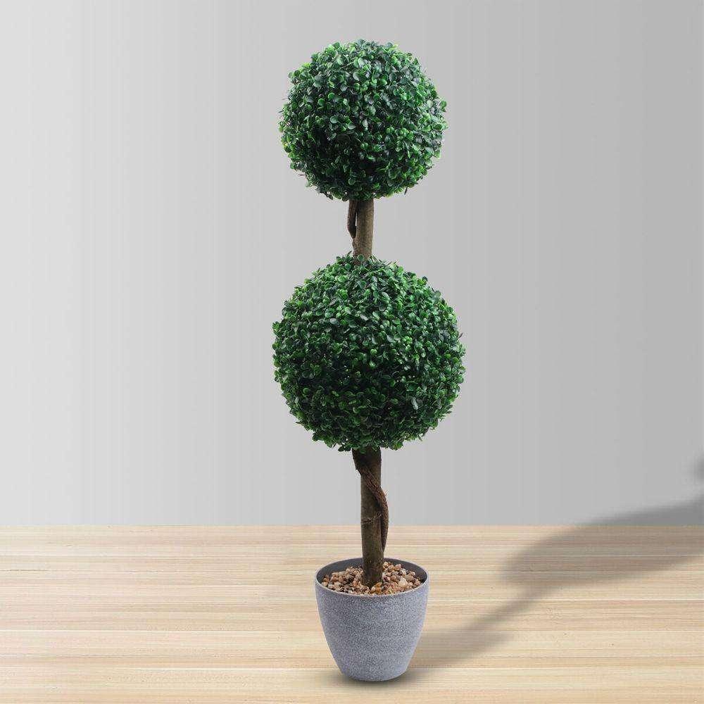 Oxford Faux Potted Boxwood Topiary Plant 3′ | Artificial Plants & Trees Artificial Boxwood Topiary Artificial Boxwood Topiary