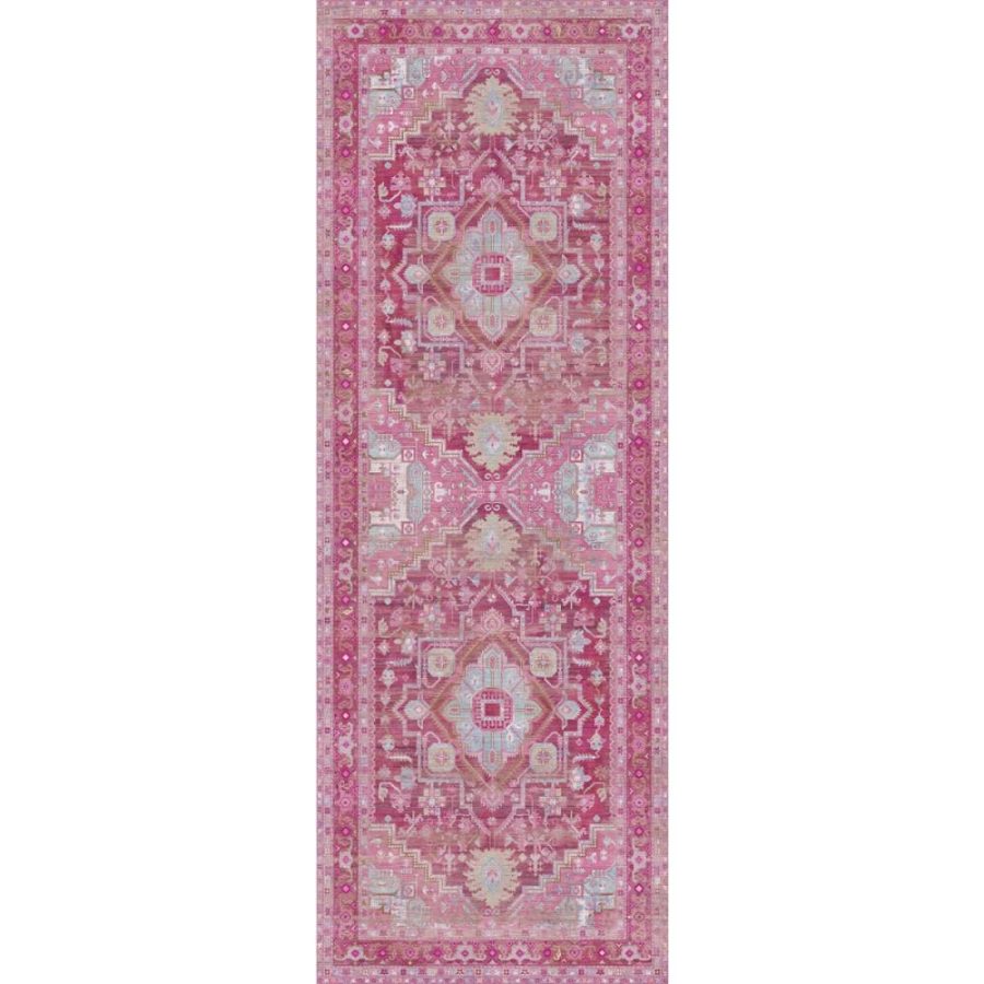 Ozana Pink Teal Rug – 5×7 Rugs – Premium Linen | 5×7 Rugs 5x7 Rugs 5x7 Rugs