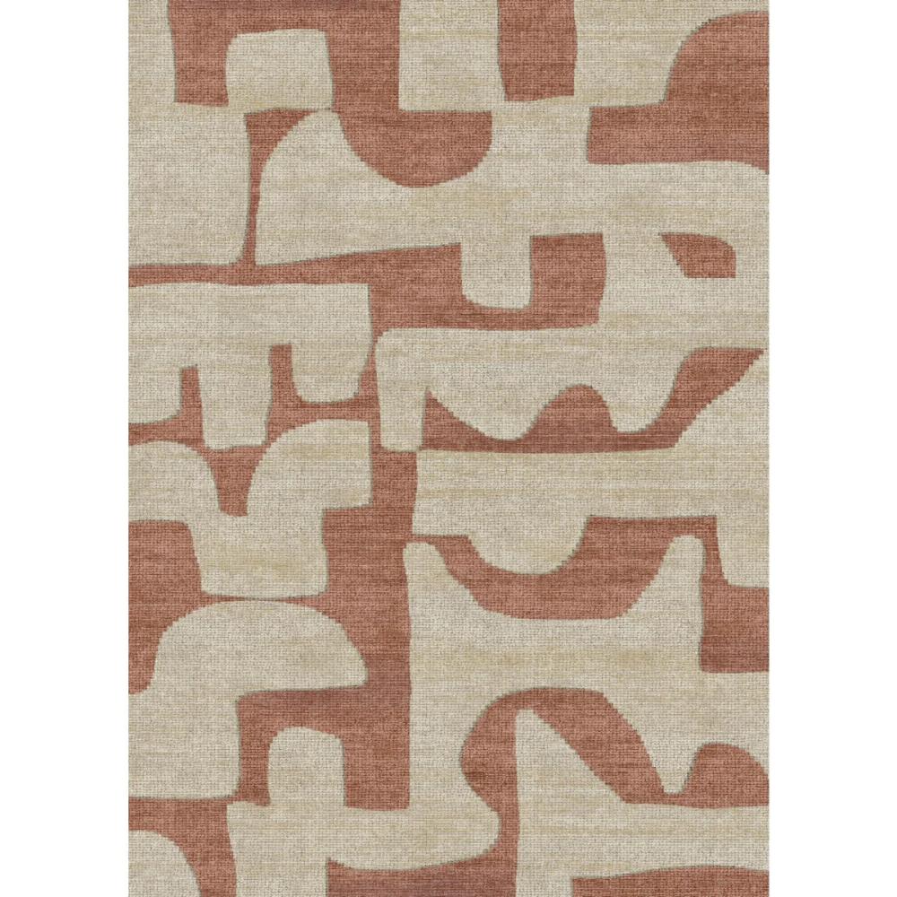 Puzla Orange Natural Rug – 5×7 Rugs – Premium Linen | 5×7 Rugs 5x7 Rugs 5x7 Rugs