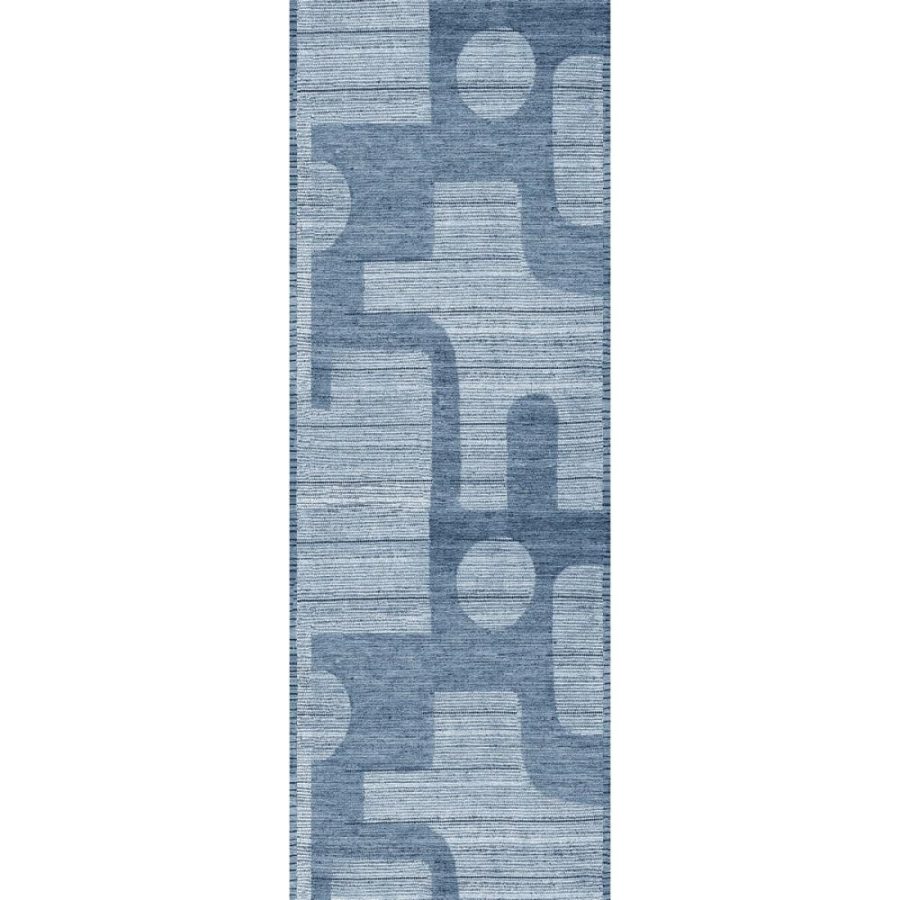 Puzzo Blue Rug – 2.5×10 Rugs – Premium Linen | 2.5×10 Rugs 2.5x10 Rugs 2.5x10 Rugs