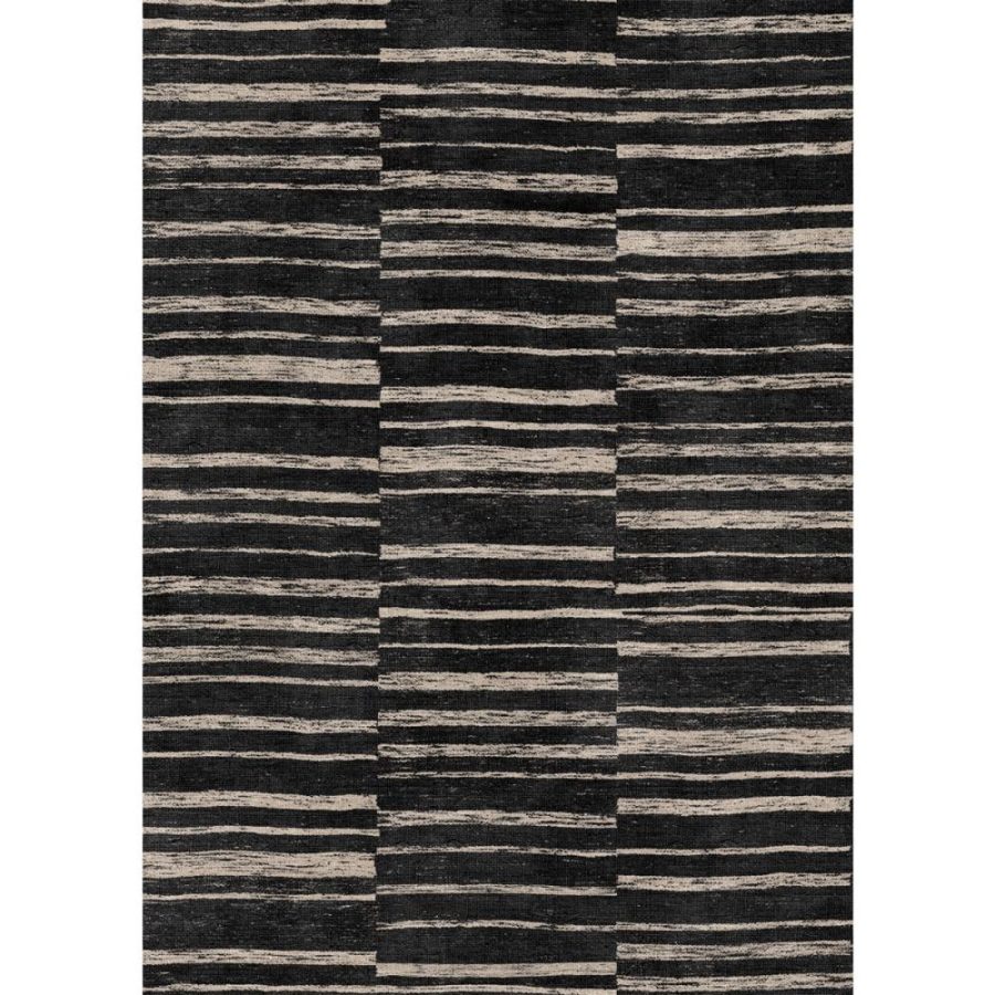 Sahara Black & Natural Rug – 6×9 Rugs – Premium Linen | 6×9 Rugs 6x9 Rugs 6x9 Rugs