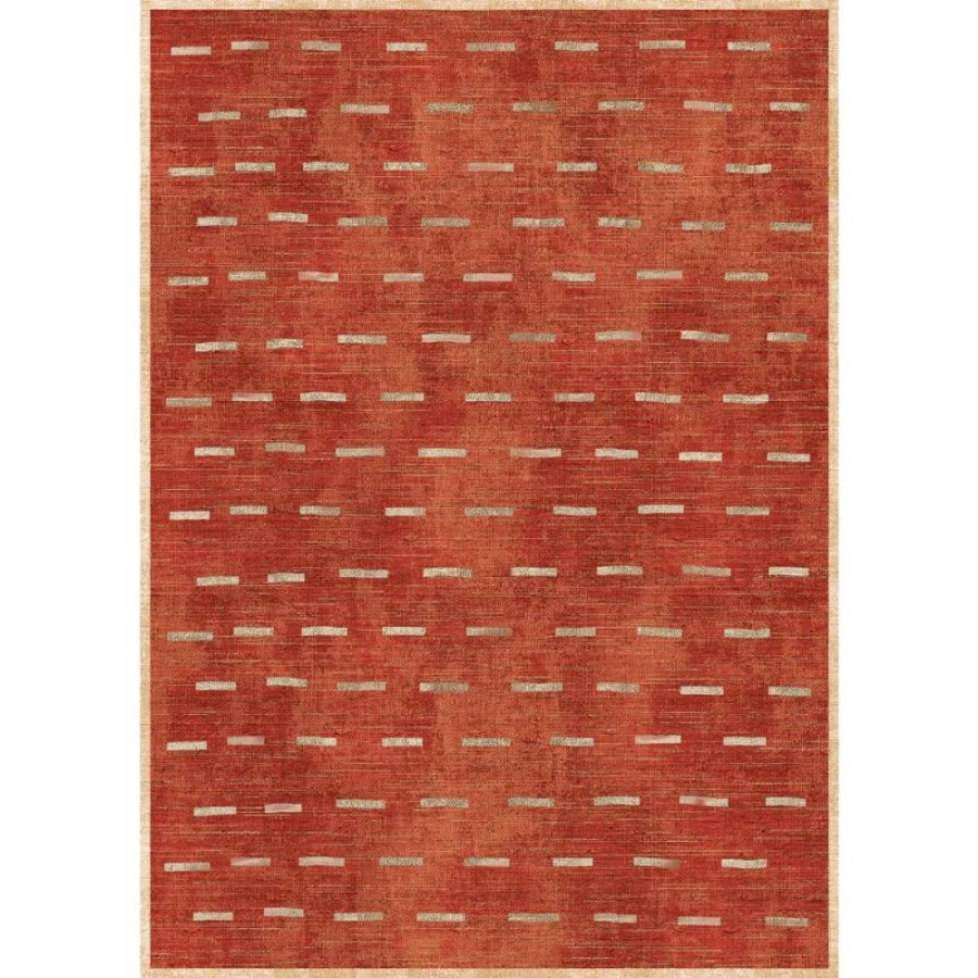 Sando Burnt Orange Natural Rug – 6×9 Rugs – Premium Linen | 6×9 Rugs 6x9 Rugs 6x9 Rugs