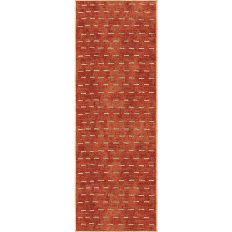 Sando Burnt Orange Natural Rug – 6×9 Rugs – Premium Linen | 6×9 Rugs 6x9 Rugs 6x9 Rugs