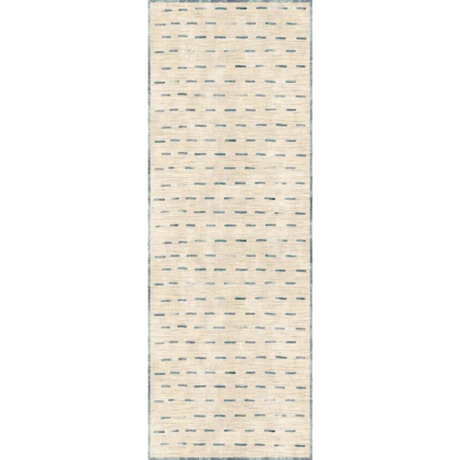 Sando Natural Teal Rug – 2.5×10 Rugs – Premium Linen | 2.5×10 Rugs 2.5x10 Rugs 2.5x10 Rugs