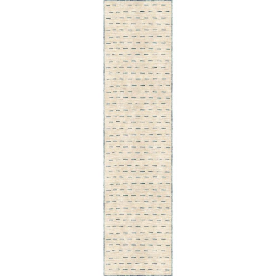 Sando Natural Teal Rug – 2.5×10 Rugs – Premium Linen | 2.5×10 Rugs 2.5x10 Rugs 2.5x10 Rugs