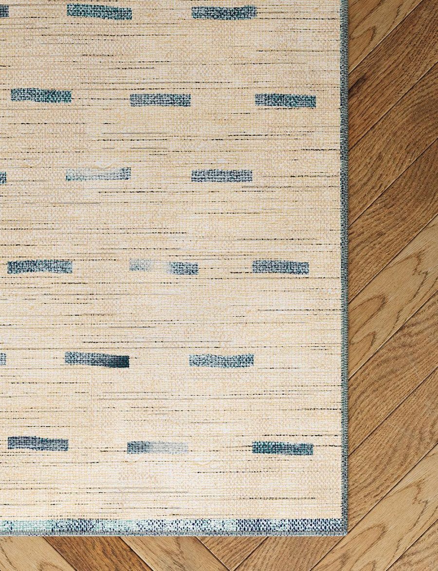 Sando Natural Teal Rug – 2.5×10 Rugs – Premium Linen | 2.5×10 Rugs 2.5x10 Rugs 2.5x10 Rugs