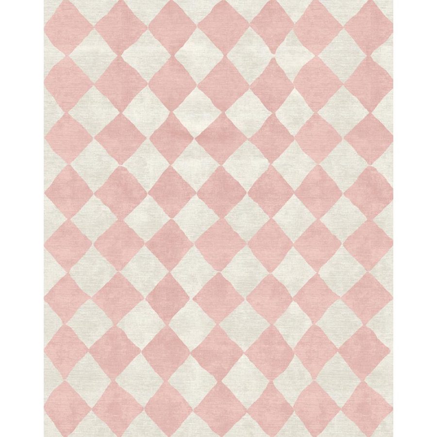 Trestres Checkered Malibu Pink & Ivory Rug – 5×7 Rugs – Premium Linen | 5×7 Rugs 5x7 Rugs 5x7 Rugs