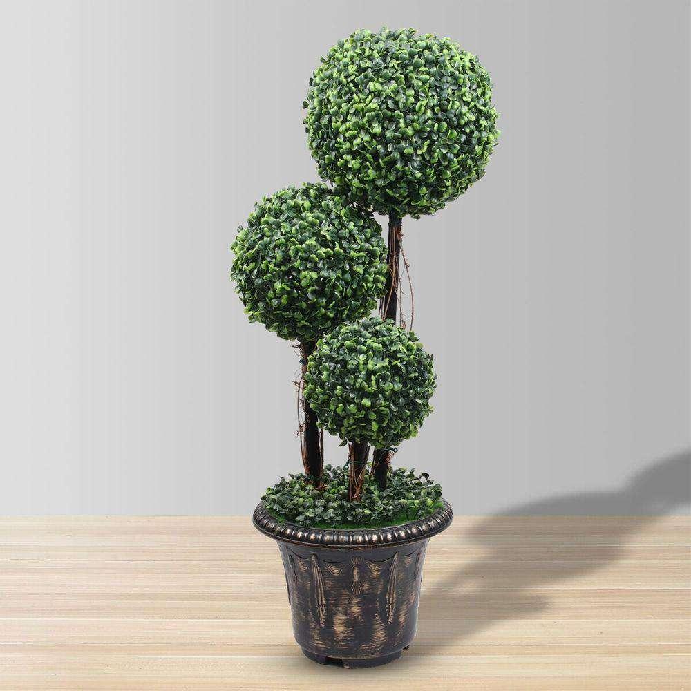 Whitby Faux Potted Boxwood Topiary Plant (Multiple Sizes) | Artificial Boxwood Topiary Artificial Boxwood Topiary Artificial Boxwood Topiary