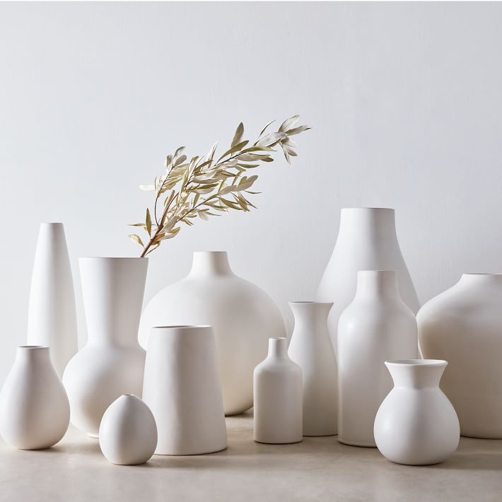 White Vase Collection | Cement Vases Cement Vases Cement Vases