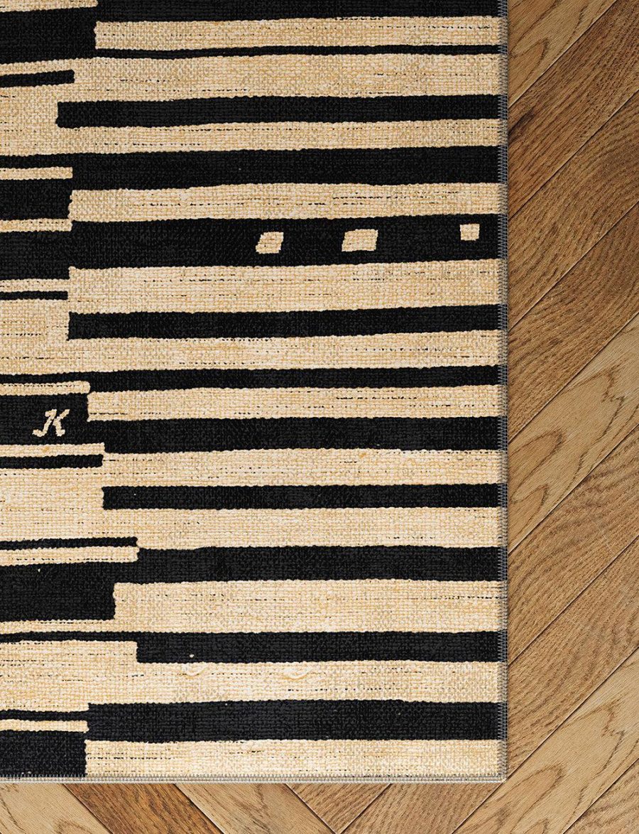 Xelara Natural Black Rug – 3×5 Rugs – Premium Linen | 3×5 Rugs 3x5 Rugs 3x5 Rugs