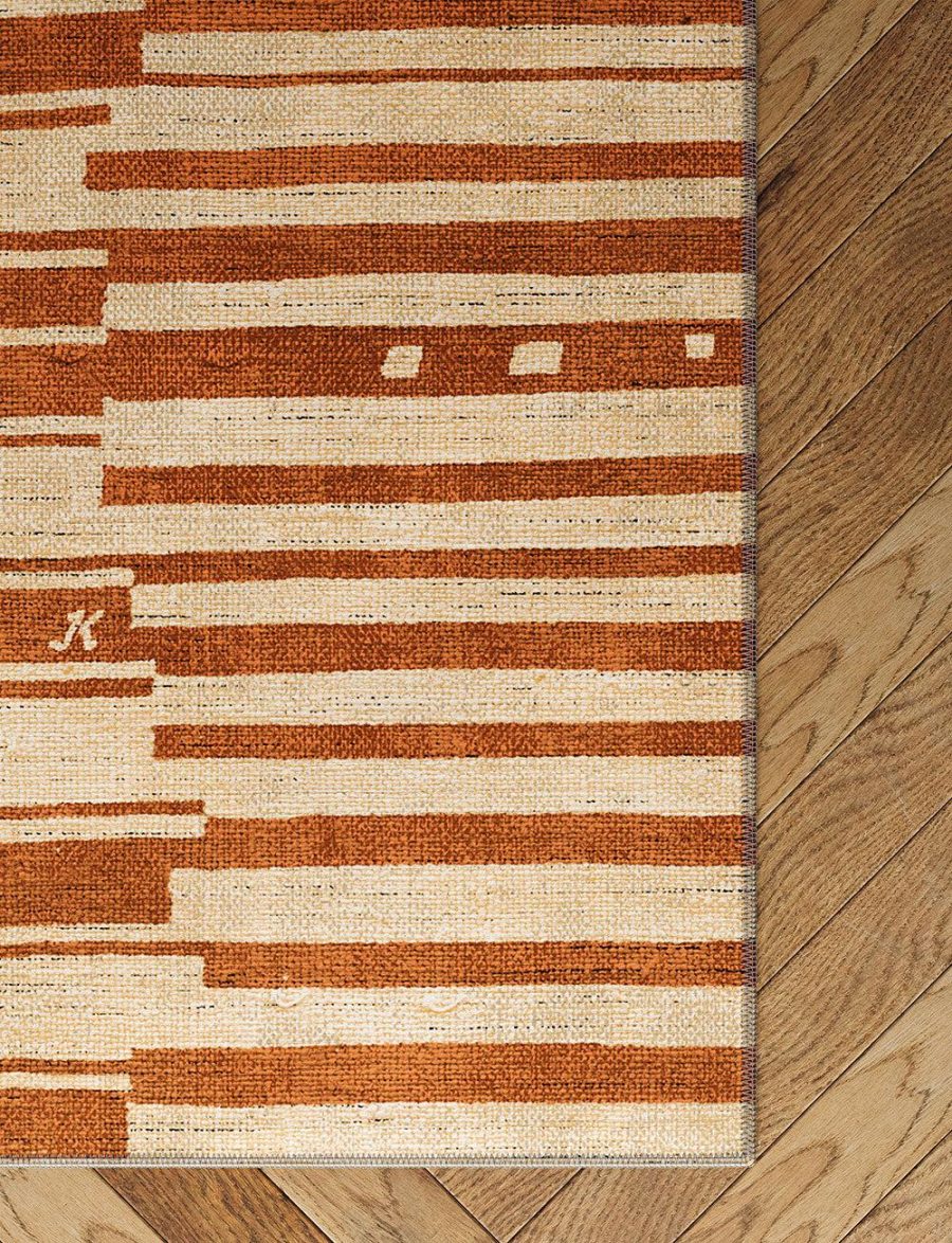 Xelara Orange Beige Rug – 8×10 Rugs – Premium Linen | 8×10 Rugs 8x10 Rugs 8x10 Rugs