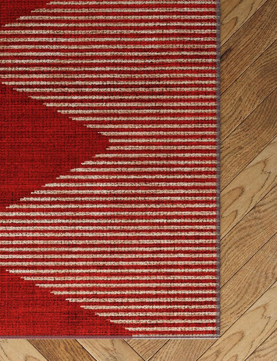 Zona Red Rug – 5×7 Rugs – Premium Linen | 5×7 Rugs 5x7 Rugs 5x7 Rugs